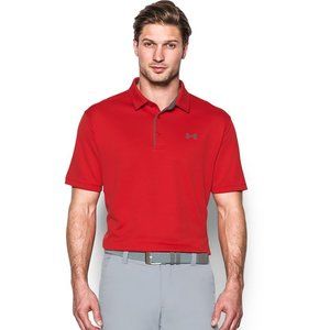 Under Armour Men's Tech Performance Polo in Red (1290140T) | Size XL Tall - NWT
